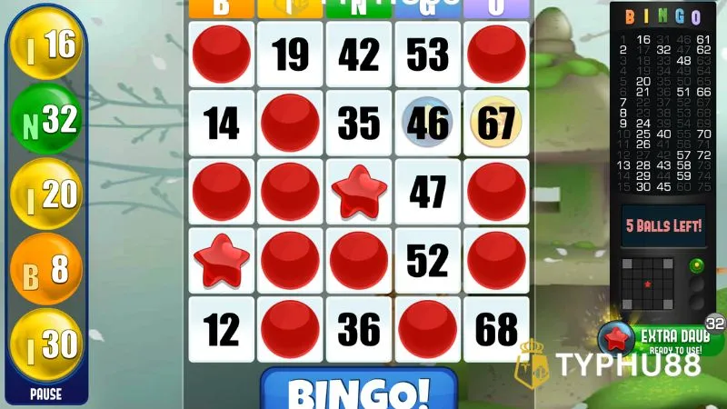 Hướng dẫn cách chơi Bingo 75 bóng tại nhà cái Typhu88